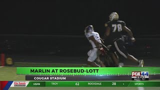 Friday Night Football Fever Marlin vs RosebudLott [upl. by Francie]