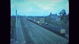 ECML electrification trains at Little Bytham June 1987 [upl. by Anesuza480]