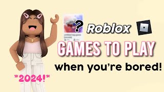 5 FUN ROBLOX games to play when you’re bored 2024 [upl. by Alegna]