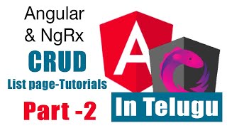 Angular NGRX CRUD tutorials telugu Part 2 [upl. by Llerod]