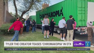 Tyler the Creator teases CHROMAKOPIA in East Texas truck makes stop near Tyler Public Library [upl. by Alamac242]