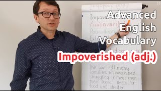 Impoverished adj  Advanced English Vocabulary  One Minute Videos [upl. by Broome]