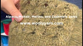 Alpaca Mohair Merino and Cashmere yarns [upl. by Anneg]