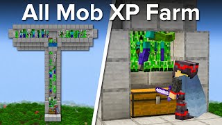 Minecraft EASY All Mob XP Farm  46 Levels and 2000 Items Perh [upl. by Whipple]