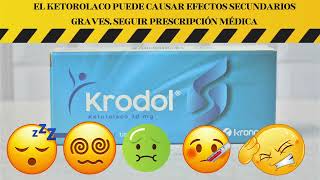 Usos e indicaciones de Ketorolaco Krodol [upl. by Cralg]