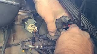 Engine light P0441 engine code Evap canister purgevalve solenoid bad mileage amp gas smell exhaust [upl. by Leis]