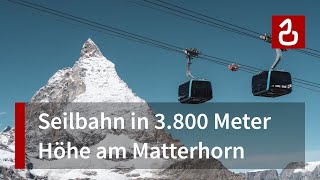 «Matterhorn Glacier Ride» Zermatt  Die höchste 3S der Welt am Klein Matterhorn [upl. by Narad]