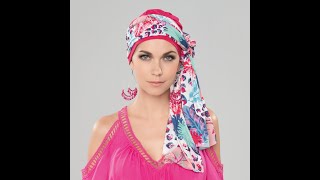 How to tie a Scarf  Hats and Scarves for hair loss [upl. by Asil]