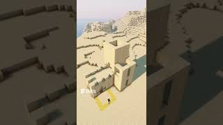 Minecraft Simple Sandstone House minecraftbuilding minecraft diy [upl. by Artenahs]