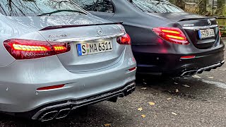 OLD VS NEW E63 S 2020 OPF VS 2017 NON OPF AMG Sound  Driving  Start UP [upl. by Nessie]