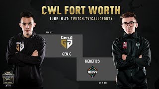 GenG vs Team Heretics  CWL Fort Worth 2019  Day 1 [upl. by Ahseim151]