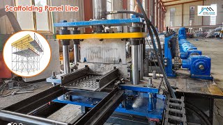 Scaffolding Plank Walk Board Roll Forming Machine  Steel Scaffold Plank Panel Roll Forming Machine [upl. by Ocicnarf694]