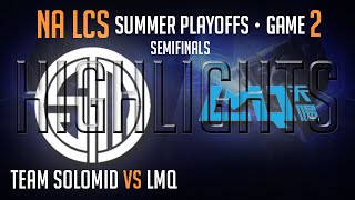 Highlights TSM vs LMQ PAX Semi Final  Game 2 S4 NA LCS Playoffs Worlds Regional Qualifier [upl. by Florence]