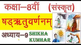 CLASS8 SANSKRIT CHAPTER9 SHTRITUVRNAM [upl. by Nerek]