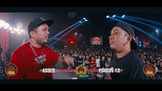 FlipTop  Poison13 vs Asser [upl. by Pussej631]