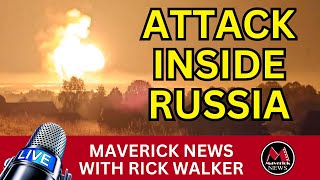 Major Drone Strike Inside RUSSIA  Maverick News [upl. by Oakes]