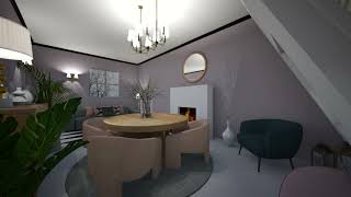 Salon na Poddaszu dom project art home design roomdecoration wnętrza dom office dom [upl. by Grinnell]