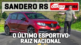 Renault Sandero RS a despedida do último esportivo manual nacional  Quatro Rodas [upl. by Applegate890]