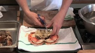 How to Cook Fresh Dungeness Crab  Gourmet Recipes [upl. by Airbma]