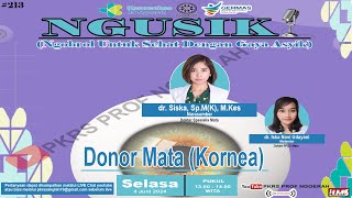 Donor Mata Kornea [upl. by Arraeic]