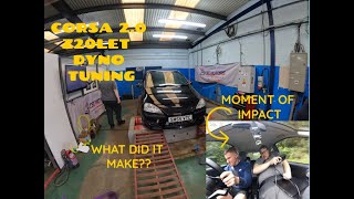 Corsa C Z20LET Dyno Tuning [upl. by Ecnesse]