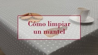 Cómo limpiar un mantel  Tutorial hogar [upl. by Wolpert]