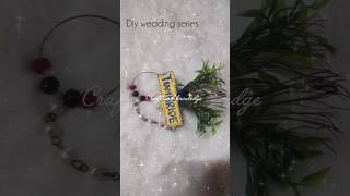 Diy wedding brooch subscribe trendingshort craft trendingsong weddingcard wastematerialcraft [upl. by Ahsenev81]