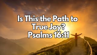 Is This the Path to True Joy  Psalms 1611  Daily Devotion  Daily Bible Verse [upl. by Merline525]