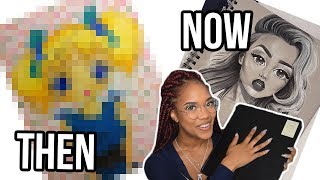 REACTING TO MY OLD ART  THEN vs NOW [upl. by Eidak]