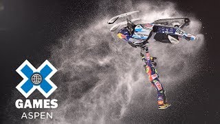 Snowmobile Freestyle FULL BROADCAST  X Games Aspen 2018 [upl. by Aistek]