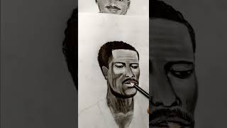 Abebe Bikila ethiopian atleta artwork art eritrean maraba takur ethiopianmusic drawing [upl. by Ellehcyt]