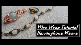 How to herringbone Wire Wrap [upl. by Sanyu815]