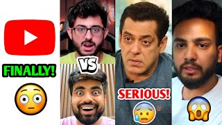 FINALLY YouTube took Action on this😳 Salman Khan SERIOUS News CarryMinati Vs Dushyant Elvish [upl. by Zetnod]