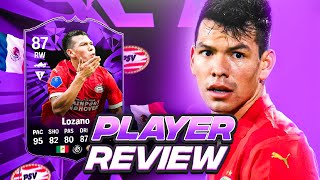 87 FC PRO LIVE LOZANO SBC PLAYER REVIEW EAFC 24 ULTIMATE TEAM [upl. by Erodavlas]