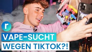 VapeSucht durch Tiktok Finn kann nicht aufhören  reporter [upl. by Alessig]