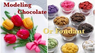 MODELING CHOCOLATE OR FONDANT WHAT I USE [upl. by Sari]