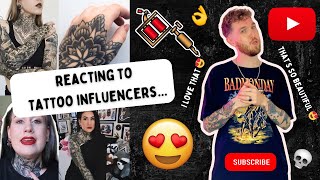 Reacting To Tattoo Influencers Tattoos [upl. by Didi]