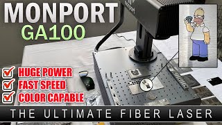 Monport GA100 MOPA Fiber Laser  100W Of ULTIMATE Laser Power [upl. by Akehsay175]