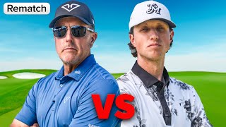 Phil Mickelson Vs Grant Horvat REMATCH [upl. by Eceinehs]