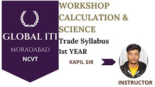 ITI WORKSHOP CALCULATION AND SCIENCE 1ST YEARTRADE SYLLABUS [upl. by Royal]