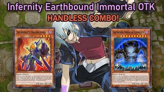 Infernity Earthbound Immortal OTK  Handless Combo  YuGiOh Master Duel [upl. by Edbert]