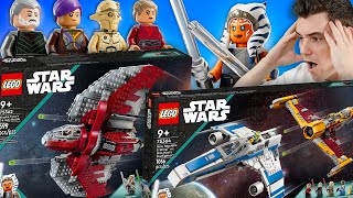 NEW LEGO STAR WARS AHSOKA 2023 SETS 🔥 Ahoskas T6 Shuttle EWing amp Shin Hatis Starfighter [upl. by Fasta770]