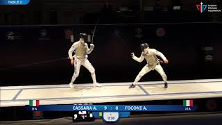 Foil of SaintPetersburg 2019 Final Foconi ITA  Cassara ITA [upl. by Aronel61]