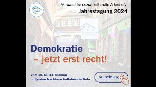 VskA Jahrestagung 2024 in Köln [upl. by Ahsaetal]