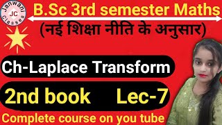 BSc 3rd semester Maths  ChLaplace Transform  Maths by Jyoti Chaudhary ✍️✍️ [upl. by Idonah]