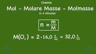 Chemie Mol  Molare Masse  Molmasse [upl. by Eiuol435]