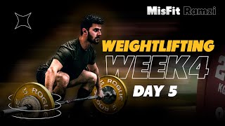 Weightlifting  Week 4 Day 5 [upl. by Sallie310]