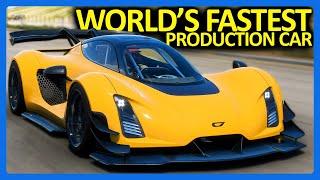 Forza Horizon 5  Worlds FASTEST Production Car FH5 American Car Pack [upl. by Livvie249]