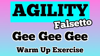 Falsetto Vocal Runs for AGILITY  Gee Gee Gee  Vocal Warm Up Exercise [upl. by Enilada]