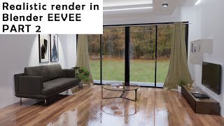 How to create realistic render in Blender eevee 283 reflection plane fake light etc [upl. by Ettedualc602]